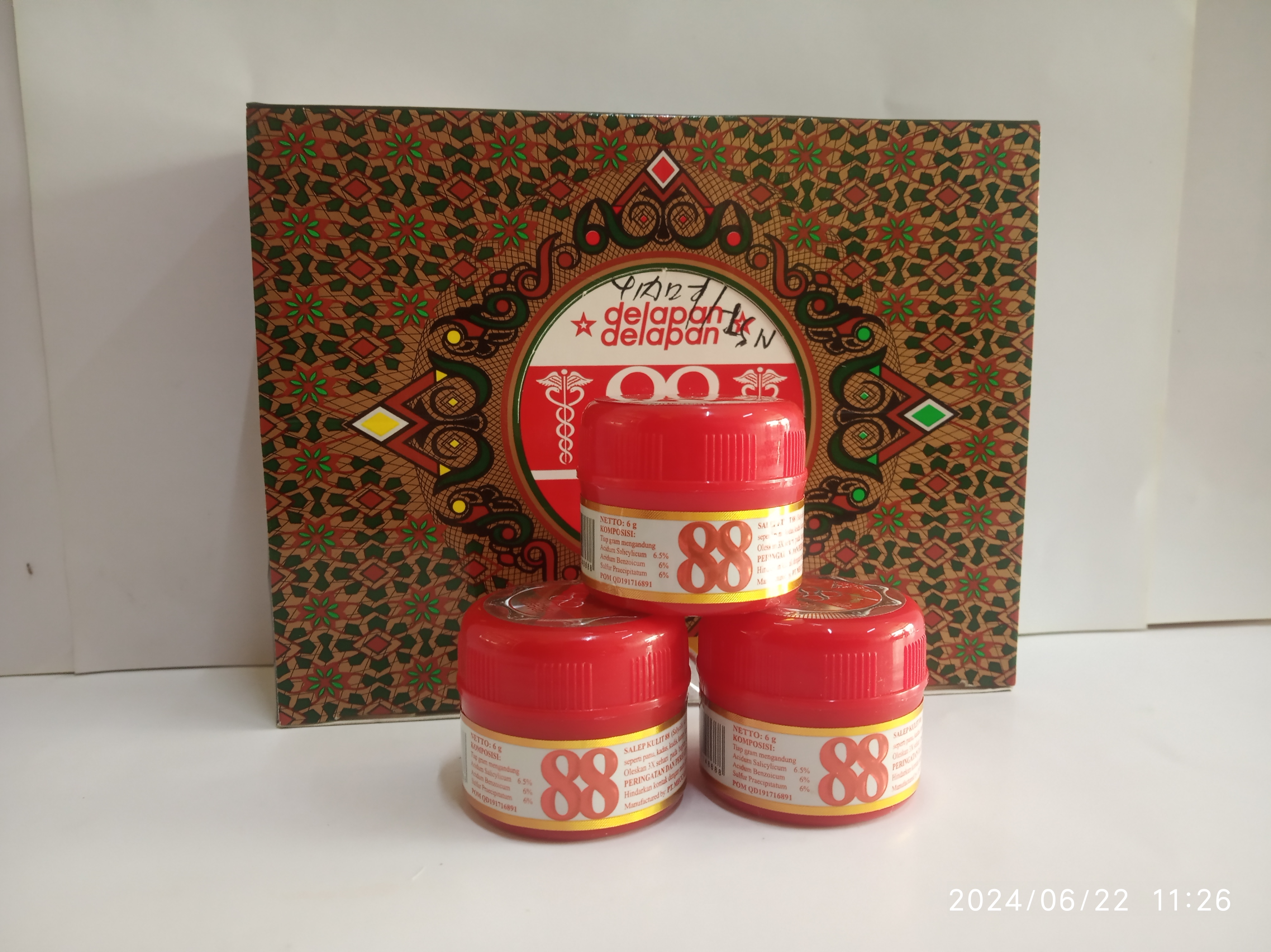 Salep Krim 88 POT 6gr - Anti Jamur, Kudis, Kurap, Kutu Air dan Gatal