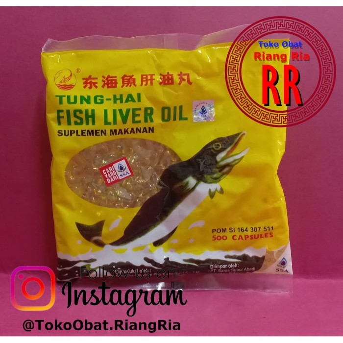 Minyak Ikan Tung Hai Fish Liver Oil - 500 Capsules