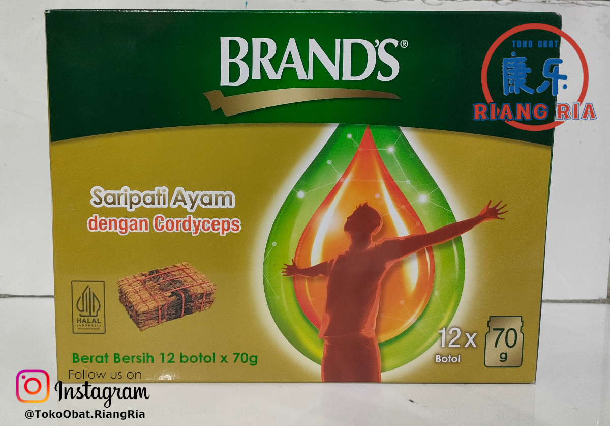 BRAND SARI PATI AYAM CORDYCEPS (KEMASAN ISI 12 BOTOL)