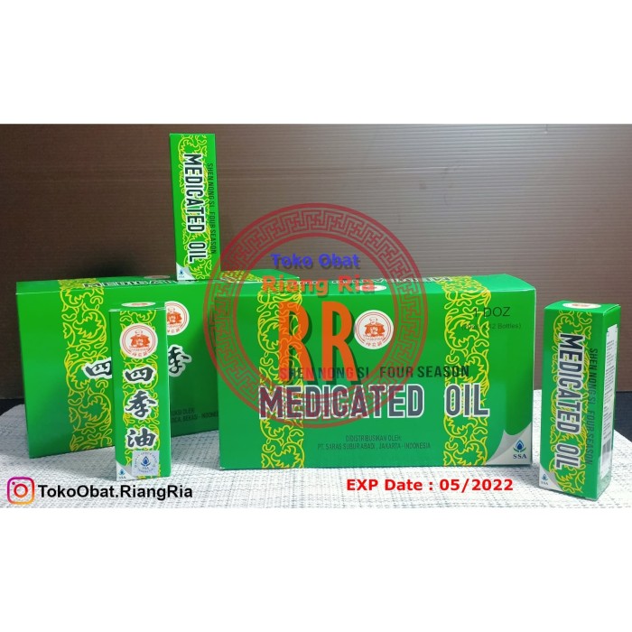 Four Season Medicated oil 20 ml - Minyak angin seciyu