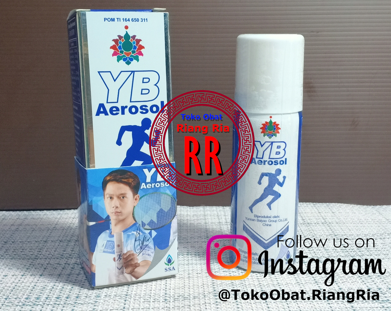 Yunan Baiyao Aerosol 50g /membantu meredahkan pegal linu dan bengkak