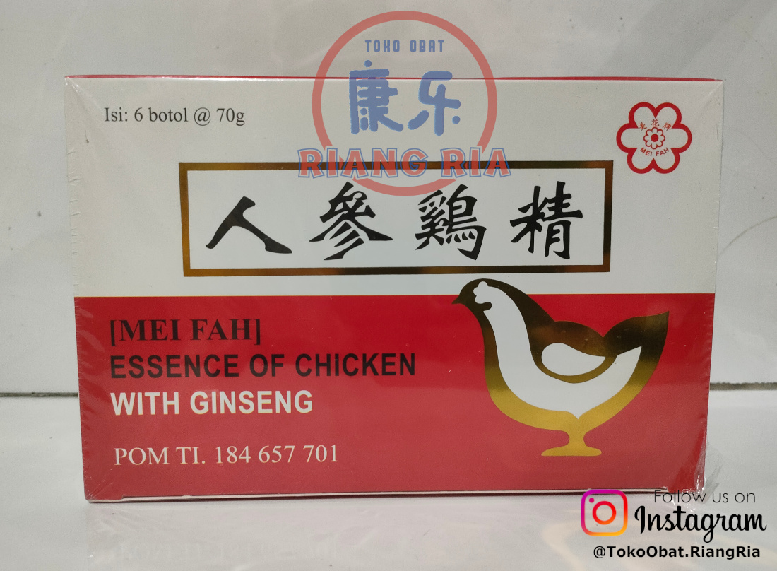 MEI FAH Essence Of Chicken With Ginseng (isi 6 botol @70gr)