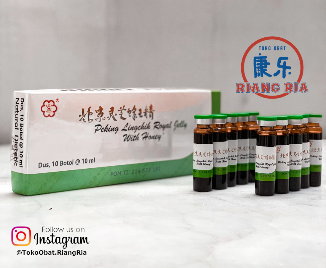 Peking Lingchi Royal Jelly isi 10 botol Vitamin Herbal China (Meifah)