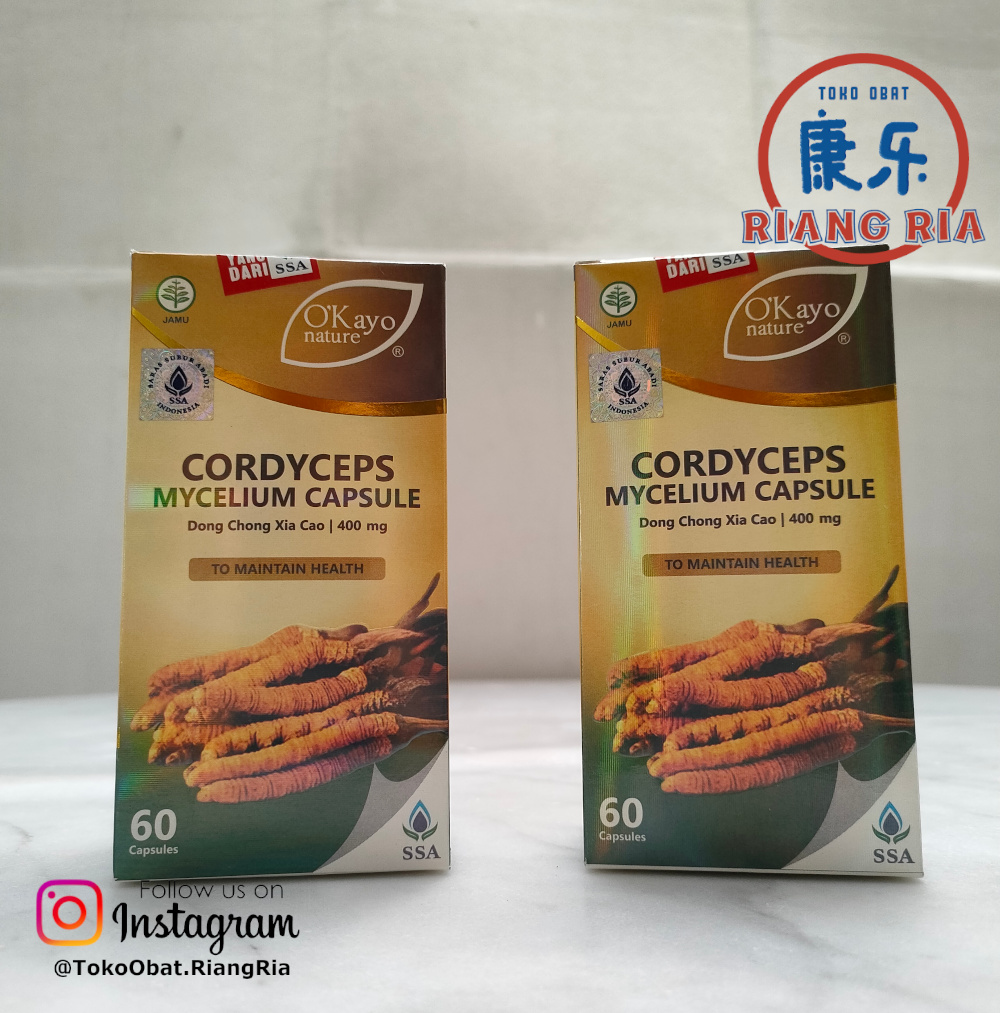 O?Kayo Nature Cordyceps Mycelium Capsule (Dong Chong Xia Cao) 400mg