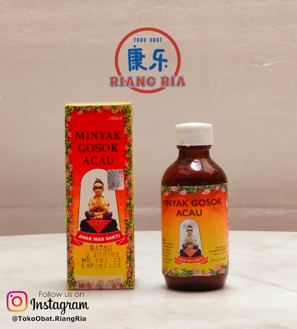Minyak Gosok Acau 100 ml [untuk meredakan nyeri punggung]