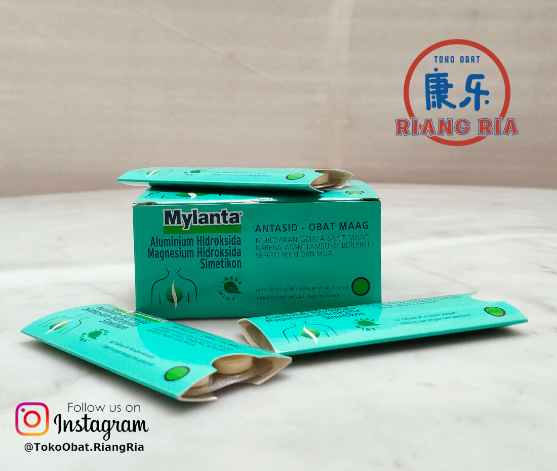 MYLANTA 10 TABLET / MAAG / MUAL / PENCERNAAN / NYERI LAMBUNG / ANTACID