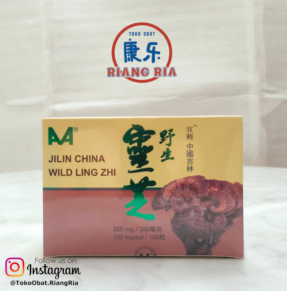JILIN CHINA WILD LINGZHI / KAPSUL LING ZHI - 100 Kapsul