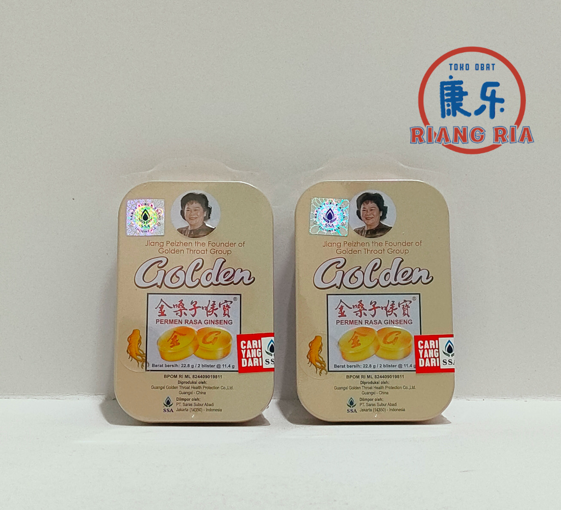 Permen Tenggorokan Golden Throat Rasa Ginseng