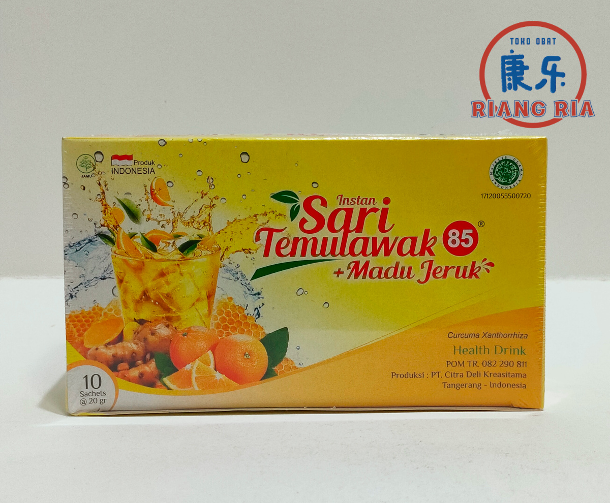 Sari Temulawak Instant 85 - Madu Jeruk Menyegarkan 10 Sachet