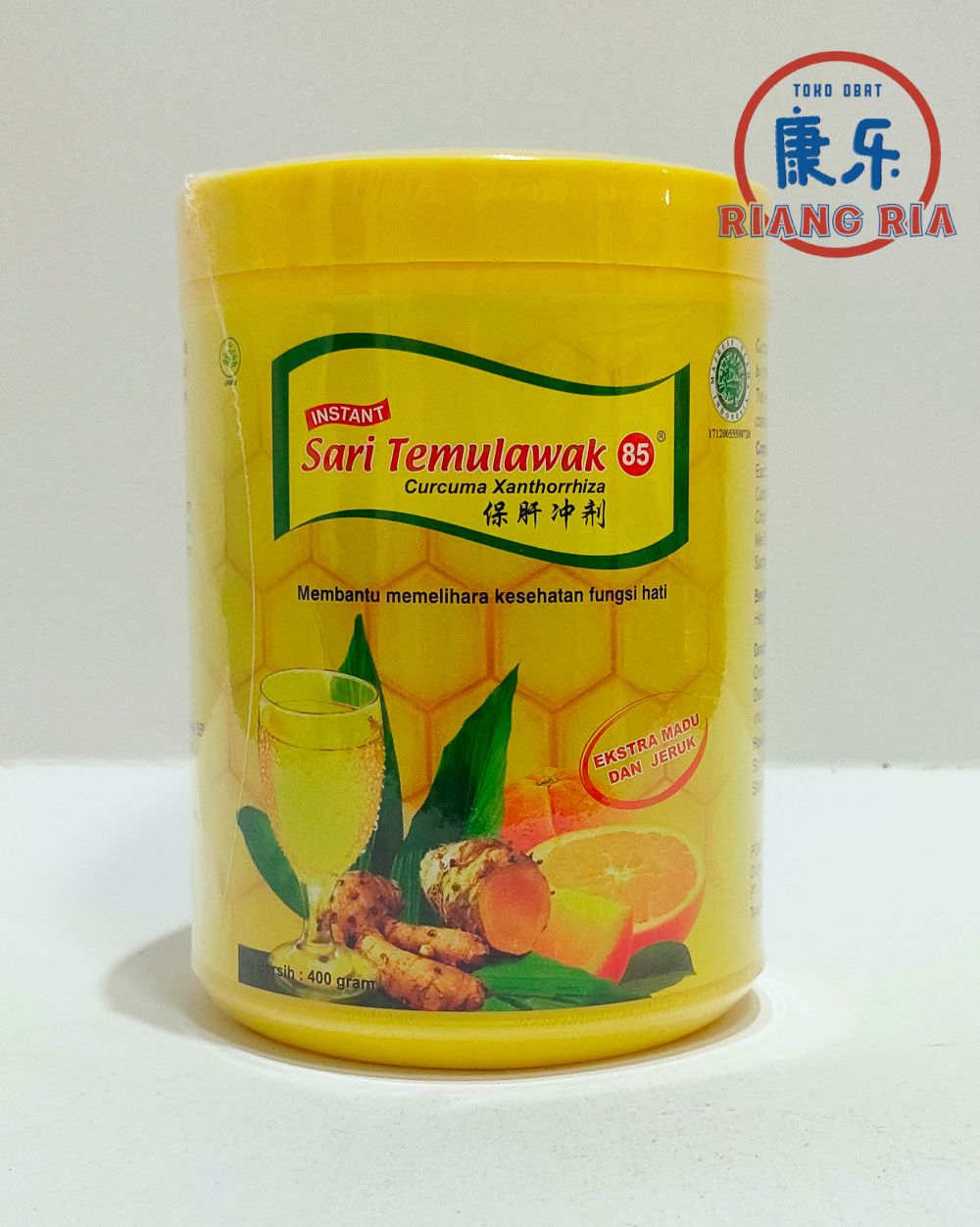 Sari Temulawak Instant 85 - Madu Jeruk Menyegarkan 400gr
