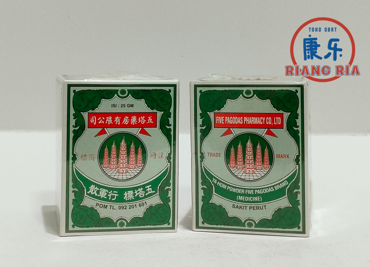 FIVE PAGODAS OBAT SAKIT PERUT DIARE isi 25 gram