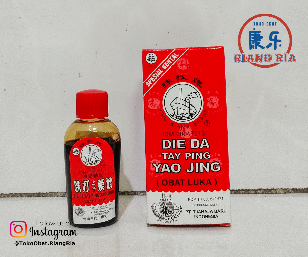 Die Da Yao Jing - Tieh Ta Yao Jing - Botol Plastik - Obat Merah Cina