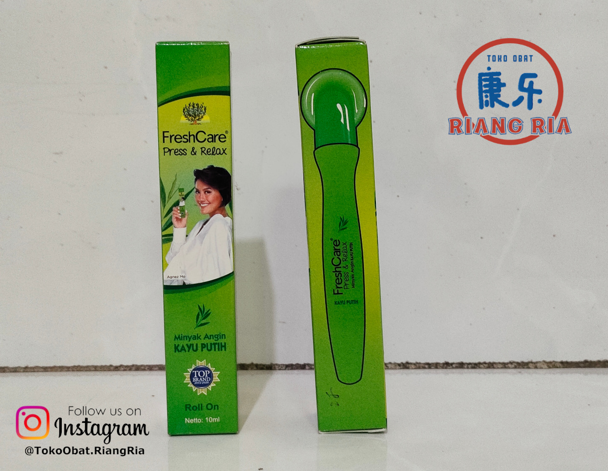FRESHCARE fresh care PRESS & RELAX MINYAK KAYU PUTIH ada alat KEROKAN