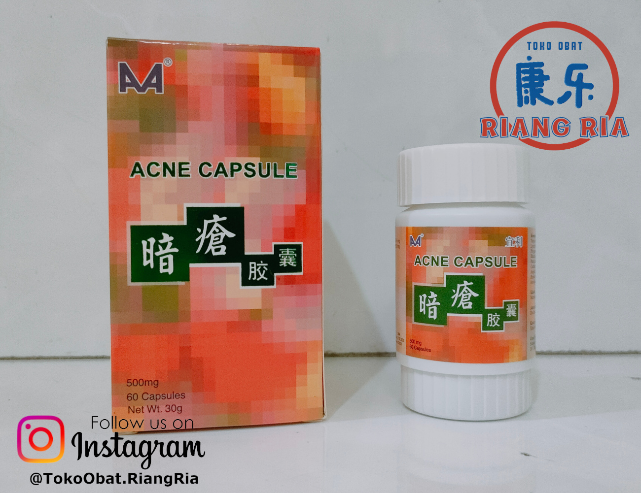 AA Acne Capsule untuk mengurangi jerawat