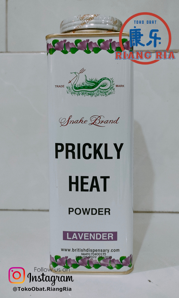 PRICKLY HEAT POWDER LAVENDER 300 GR / BEDAK ULAR LAVENDER 300 GR