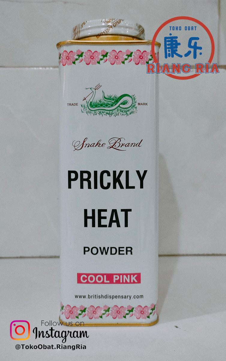 PRICKLY HEAT POWDER COOL PINK 300 GR / BEDAK ULAR COOL PINK 300 GR