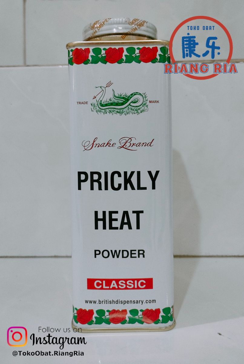 PRICKLY HEAT POWDER CLASSIC 300 GR / BEDAK ULAR CLASSIC 300 GR (salin)