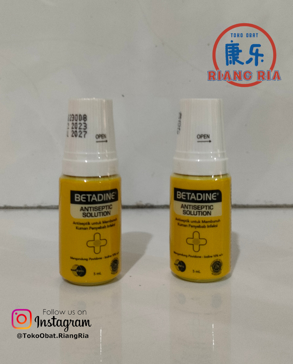 BETADINE SOLUTION Obat Luka Antiseptik 5ml