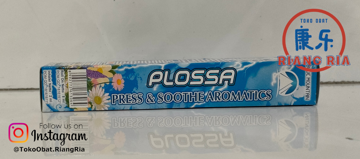 Minyak Angin Plossa Press & Sooth Blue Mountain- 10ml