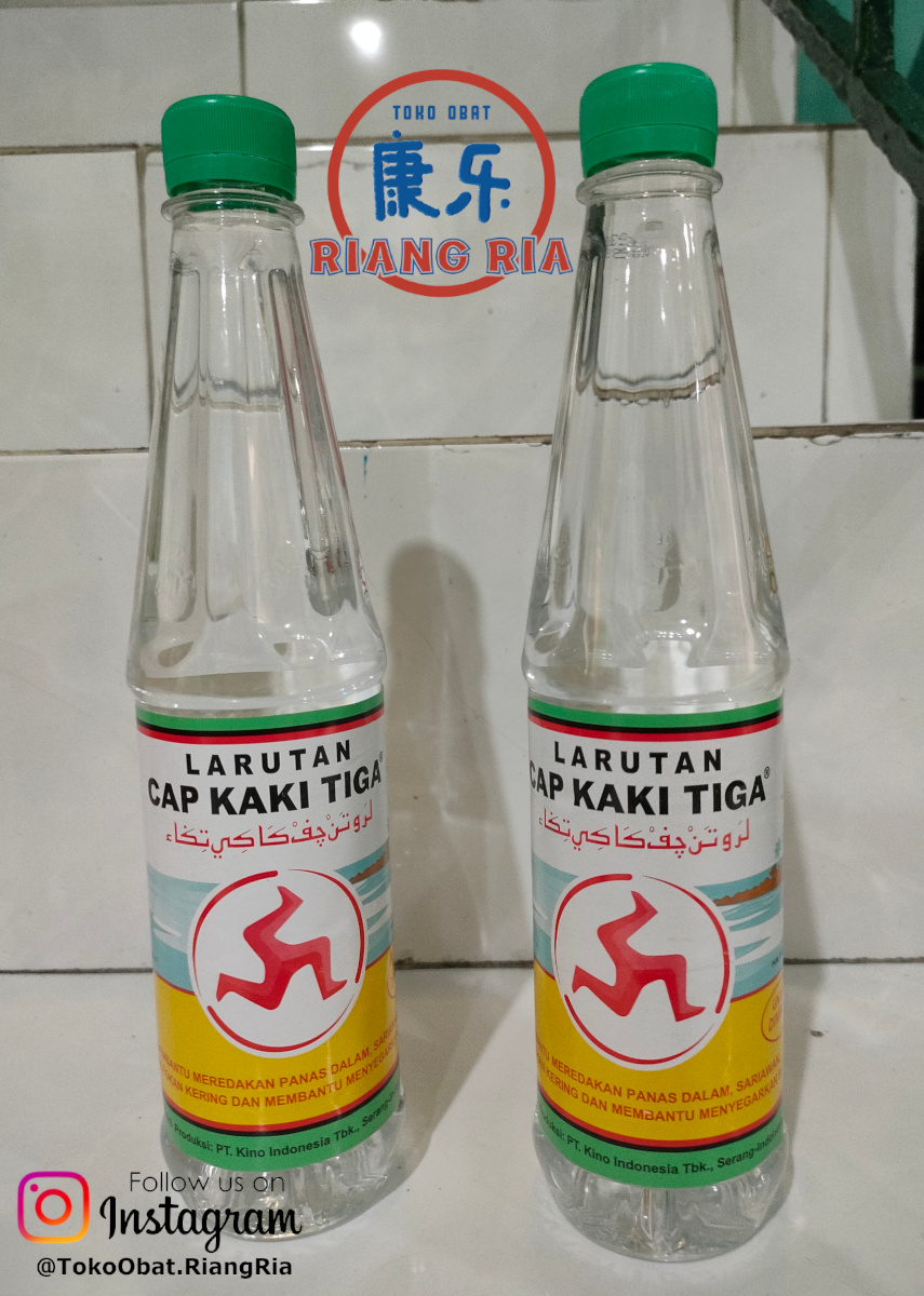 Larutan Cap Kaki Tiga Botol Meredakan Panas Dalam (500 ml)