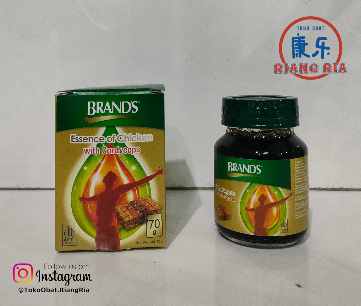 BRAND SARI PATI AYAM CORDYCEPS (KEMASAN ISI 1 BOTOL)