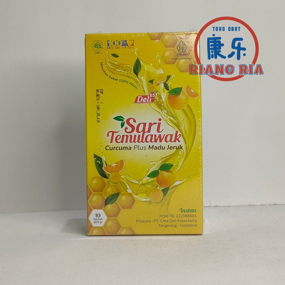 Sari Temulawak Instan Cucurma Plus Madu Jeruk - 10 sachet