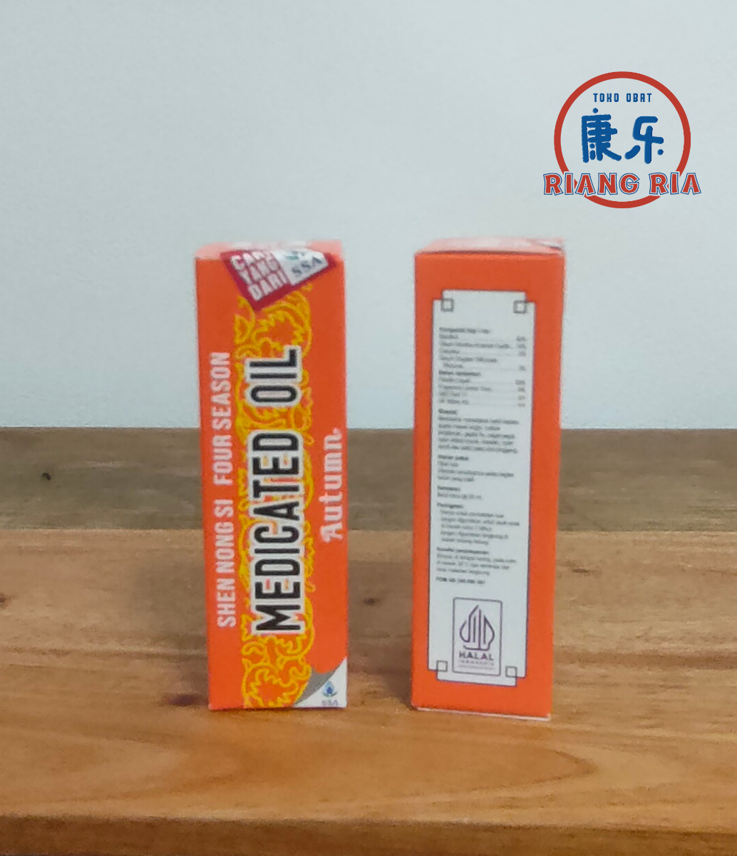 Shen Nong Si Medicated Oil Autumn 20ml - Minyak Angin