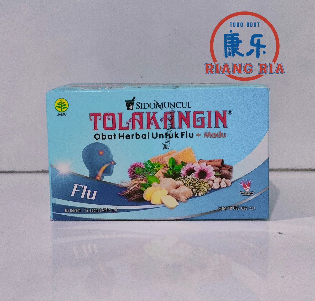 Tolak Angin Flu 12 Sachet - Meredakan Masuk Angin dan Flu