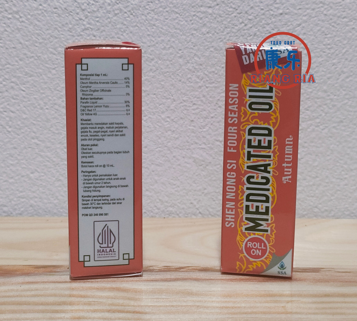 Four Season Medicated Oil Autumn Roll-On 10 ml - Minyak angin seciyu