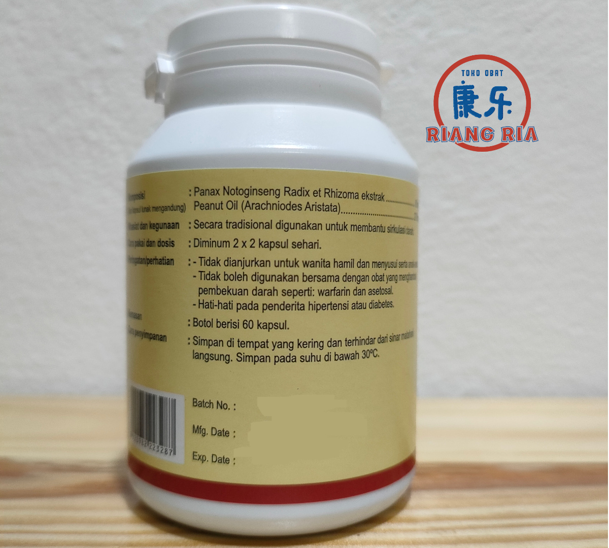LI XU WANG 60'S  / LIXUWANG SOFT CAPSULE (obat melancarkan darah)